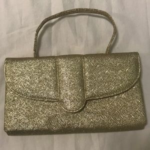 Vintage Sparkling Gold Clutch Purse